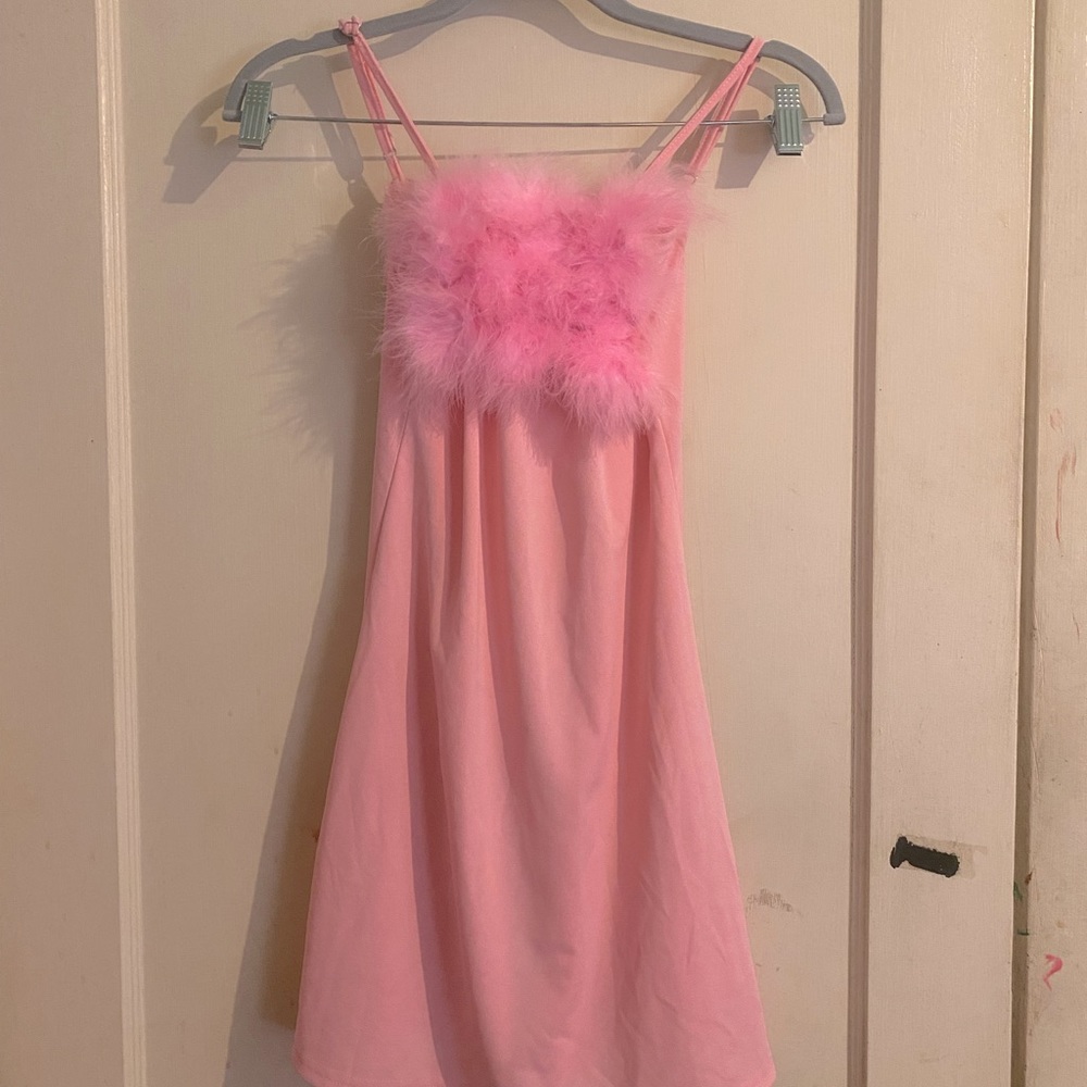 Y2K Pink Fluffy Lingerie